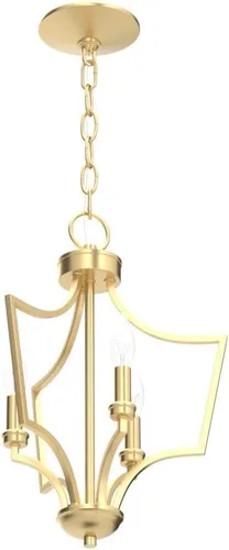 Vista 4 de KSANA Candelabro dorado, pequeña lámpara colgante para isla de cocina, comedor y sala de estar