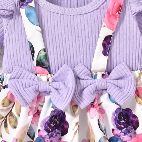 Vista 28 de Unutiylo Ropa de bebé recién nacida prematura con tirantes, traje de otoño e invierno, traje de manga larga con volantes