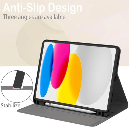 Vista 6 de Feams Funda para iPad (A16) de 11ª generación de 11 pulgadas 2025, iPad de 10.9 pulgadas 2022, funda de suspensión automática con soporte para lápiz