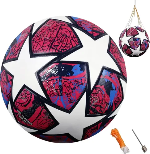 Vista 7 de Balón de fútbol de la liga, regalo de cumpleaños, tamaño 5, costuras sin costuras duraderas para escuela, graduación, aniversario, juventud, escuela