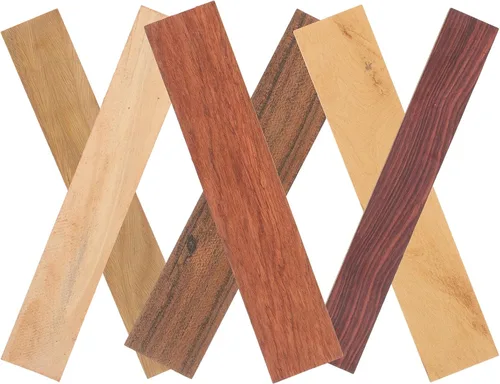 Vista 5 de 6 láminas de madera texturizada de repuesto para banco de jardín para manualidades y asientos al aire libre, tableros de madera sin terminar
