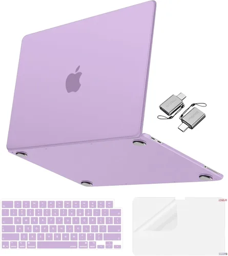Vista 12 de MOSISO Compatible con MacBook Neo Case 13 pulgadas 2026 A3404 A18 Pro Chip Índigo transparente