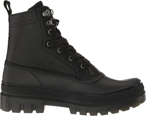 Vista 6 de Karl Lagerfeld Paris Botas de combate para hombre con forro polar de alto rendimiento y suela translúcida