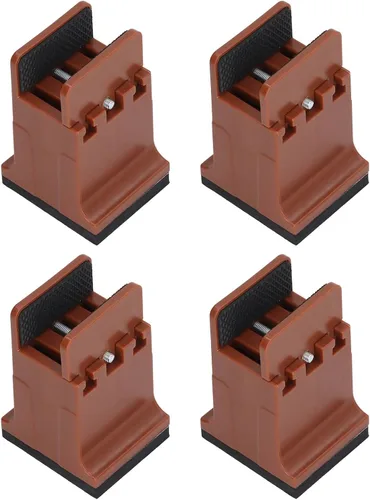Vista 5 de Dioche Elevadores de muebles de 6 pulgadas, 4 piezas ajustables con abrazadera de tornillo, elevadores de sofá de cama resistentes para ajuste