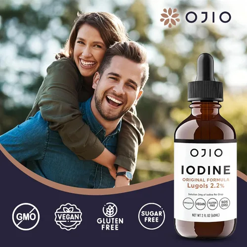 Vista 5 de Lugols Solución de yodo 2% – Suministro de 1 año – Gotas de yodo oral líquido de alta potencia con absorción superior – Mejora la salud general