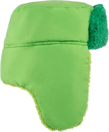 Vista 5 de Christmas Trapper Hat Winter Trooper Hat with Green Faux Fur for Halloween Christmas Costume