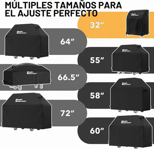 Vista 6 de Simple Houseware Cubierta resistente para parrilla de gas para barbacoa