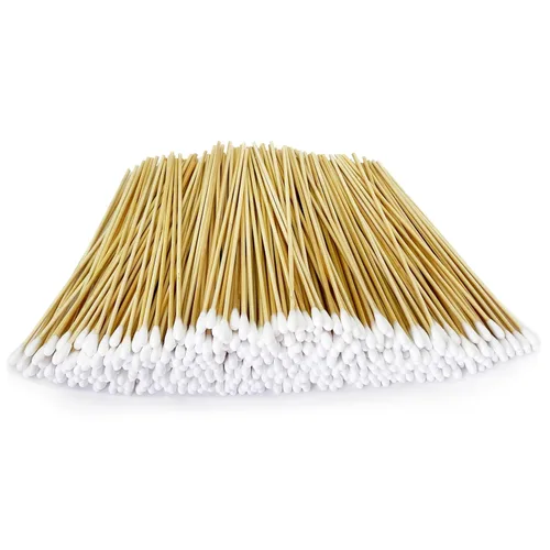 Vista 13 de 200 hisopos de algodón extra largos de 6 pulgadas con asas de madera, aplicadores largos de punta de algodón para limpieza de precisión