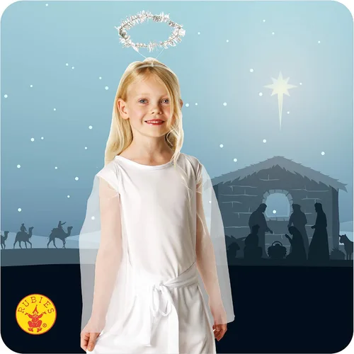 Vista 3 de Disfraz infantil de ángel de la casa embrujada, M, Multicolor