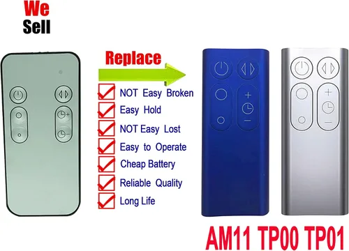 Vista 2 de Mando a distancia de repuesto para purificador de aire Dyson AM11 TP00 TP01 965824-07 Pure Cool Link