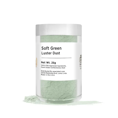 Vista 23 de BAKELL - Polvo colorante Luster Dust comestible Christmas Green, certificado Kosher, pintura y polvo 100 % comestible, de grado alimenticio, pintura