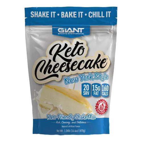 Vista 8 de Giant Sports - Mezcla de batido de queso Keto - Deliciosa mezcla de polvo de dieta cetogénica baja en carbohidratos, sin gluten, funciona muy bien