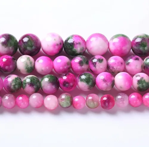 Vista 85 de 4MM 88 piezas de cuentas sueltas de piedra natural verde turquesa africana para hacer pulseras y collares de bricolaje