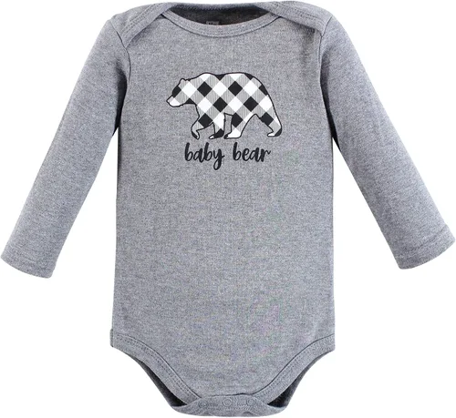 Vista 109 de Hudson Baby baby-boys Cotton Long-sleeve Bodysuits 5-pack