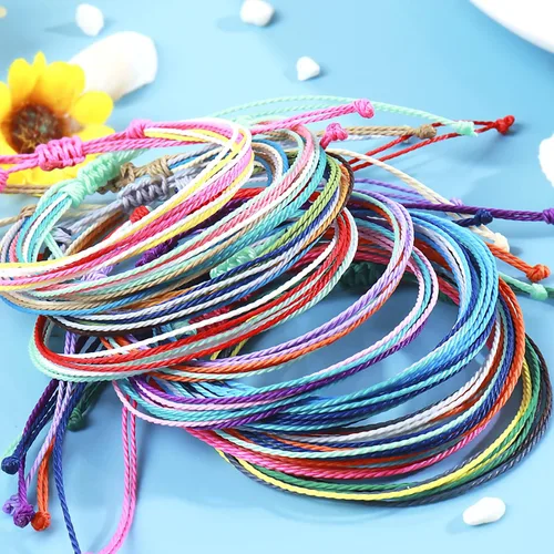 Vista 5 de choice of all Pulseras bohemias para mujer, lindas pulseras de la amistad de girasol, pulseras ajustables, apilables, para surfistas, playa, verano