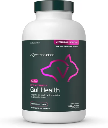 Vista 11 de VetriScience Laboratories - Mega Probiotic para perros y gatos, 120 cápsulas.