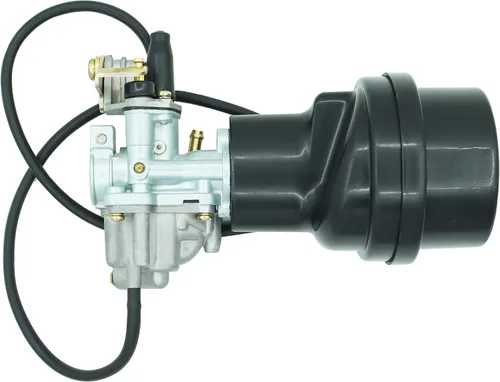 Vista 2 de Carburador con caja de filtro de aire compatible con Suzuki ATV Quadmaster 50 LT-A50 2002-2005 LT50 LT 50 1983-1987 JR50 1984-2006 Incluyendo