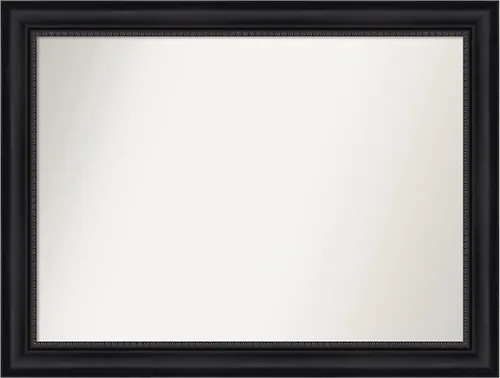 Vista 121 de Amanti Art Espejo personalizado, espejo de baño negro Astor, espejo de pared o espejo de tocador de baño sobre el fregadero (25 x 25 pulgadas)