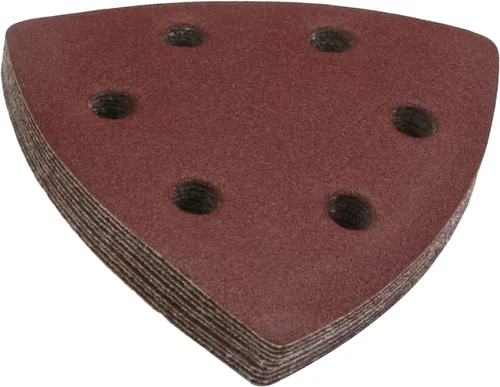 Vista 37 de Utoolmart Papel de lija para detalles, papel de lija triangular, almohadillas de lijado de gancho y bucle, multiherramienta oscilante triangular, 15