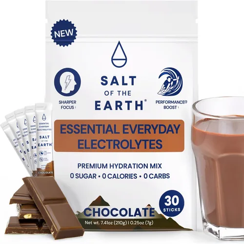 Vista 9 de Salt of the Earth Electrolito de alta calidad sin azúcar – Hecho con sal rosa del Himalaya – Paquetes de polvo de hidratación Ingredientes premium