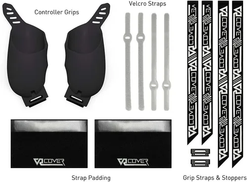 Vista 6 de VR Cover Controller Grips for Meta Oculus Quest 2 Dark Grey