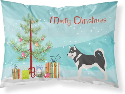 Vista 101 de Caroline's Treasures BB8334PILLOWCASE AIDI Atlas Mountain Dog - Funda de almohada estándar, color azul, ligera, súper suave, de fácil cuidado