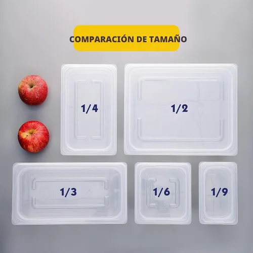 Vista 9 de BIEAMA Paquete de 6 sartenes de 1/3 de tamaño de 4 pulgadas de profundidad 34/36 ES