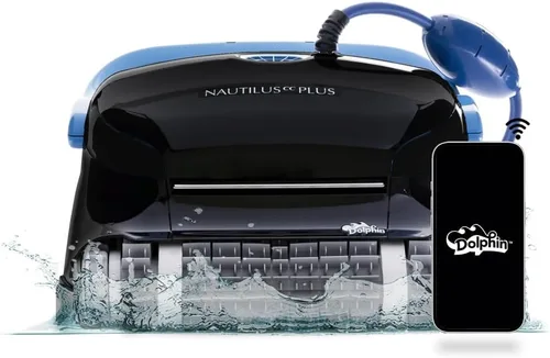 Vista 19 de Dolphin E10 - Aspiradora robótica automática para piscina, cepillo de limpieza activo, acceso a filtros de carga superior, ideal para piscinas sobre