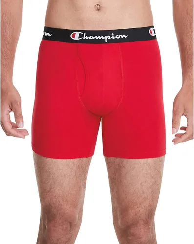 Vista 3 de Champion Men's Boxer Briefs, Every Day Comfort Stretch Cotton Moisture-Wicking Underwear, Multi-Pack