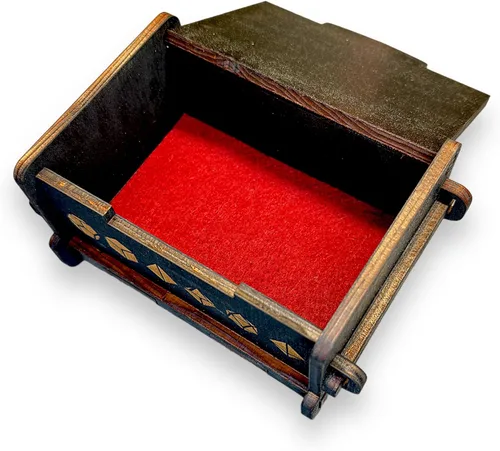 Vista 5 de Caja de dados - NEGRO - Ojo de Dragones 6x4x3
