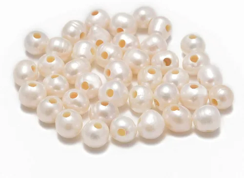 Vista 8 de AD Beads Cuentas de gema natural de 8 mm redondas sueltas con gran agujero de 2,5 mm, 40 piezas (turquesa africana)