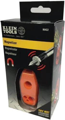 Vista 7 de Klein Tools MAG2 Desmagnetizador / Magnetizador para puntas de destornillador y brocas, hace herramientas magnéticas, mejoras para el hogar, imán