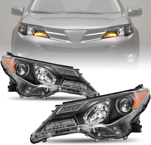 Vista 13 de Conjunto de faros halógenos JSBOYAT para Toyota RAV4 RAV-4 2013-2015