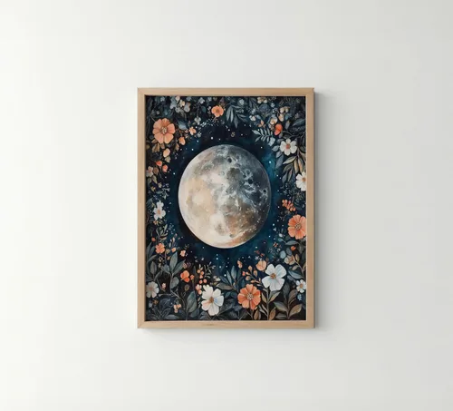 Vista 27 de Póster de Arte de Murciélago, Estilo William Morris Retro de Mediados de Siglo Botánico Victoriano Academia Oscura Decoración Gótica Galería 10a
