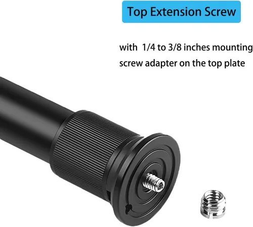 Vista 5 de Trípode Centro Columna Extensión Extensor Telescópica 2 Sección Polo Rod para Foto Studio Monopod Cámara DSLR