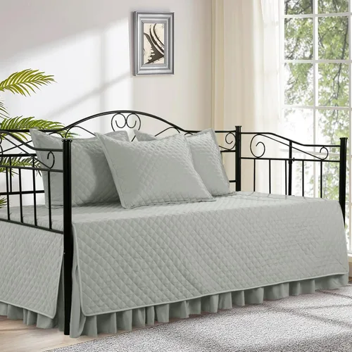 Vista 13 de HOMBYS Juegos de Fundas para Sofá Cama - Juego de Ropa de Cama para Sofá Cama con Costura de Diamante, Ropa de Cama Acogedora para Todas