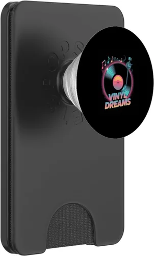 Vista 7 de Vinyl Dreams - Tocadiscos retro, vibraciones musicales, PopSockets, adhesivo PopGrip