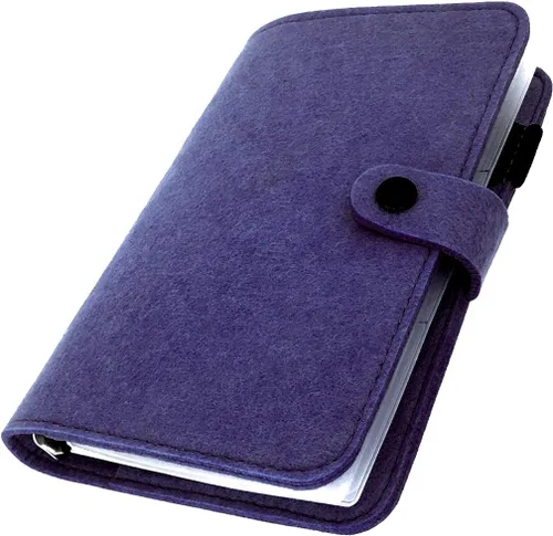 Vista 48 de Carpeta de fieltro A5 con páginas y juego de bolsillos para carpeta, color menta aguamarina