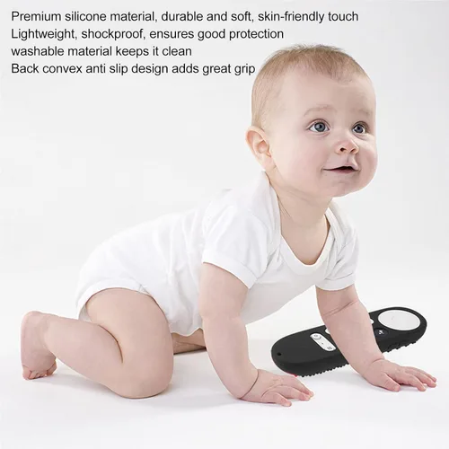 Vista 2 de Plplaaoo Funda de silicona para Chromecast con Google TV - Funda protectora para control de voz 4K - Funda de repuesto para control remoto de TV