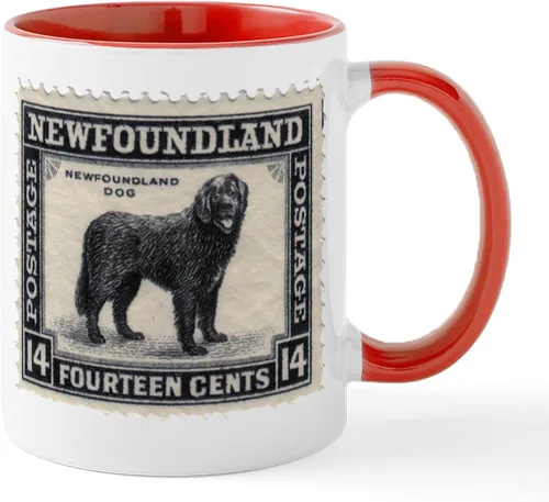 Vista 40 de CafePress Newfoundland Dog Drool Zone Taza de café de cerámica de 11 oz (11.0 fl oz)