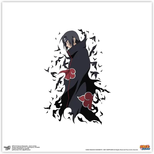 Vista 10 de Gallery Pops Naruto Shippuden - Arte de pared Itachi Uchiha, versión enmarcada negra, 12 x 12 pulgadas Versión con marco negro