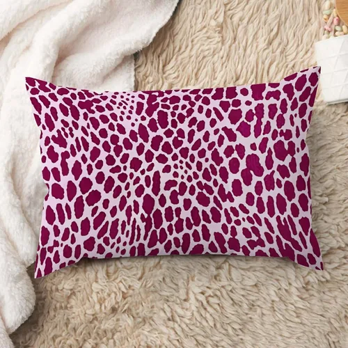 Vista 26 de ArogGeld Funda de cojín lumbar con estampado de leopardo y guepardo negro, funda de almohada para sofá, con manchas de animales marrones y negros
