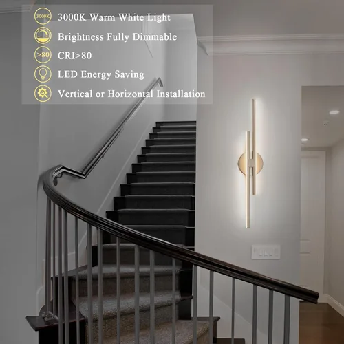 Vista 6 de EDISLIVE Lámpara LED Regulable Moderna para Tocador, Accesorios de Iluminación de Pared para Tocador de Baño, Accesorios de Iluminación para Espejo