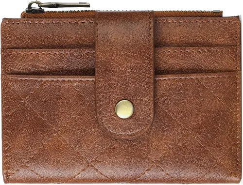 Vista 19 de GAEKEAO Billeteras pequeñas para mujer, con bloqueo RFID, plegable, de piel vegana, con bolsillo con cremallera, ventana de identificación