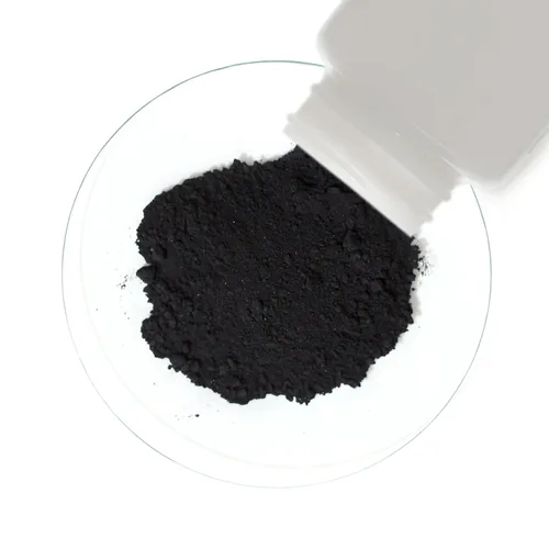Vista 4 de Óxido de hierro negro [Fe3O4] 99% ACS grado polvo 3 libras en tres botellas ahorradoras de espacio