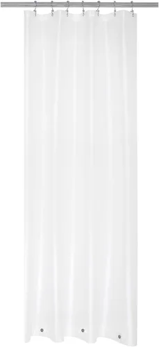 Vista 5 de Mrs Awesome Forro para cortina de ducha de cabina estrecha de 32 x 72 pulgadas con 3 imanes, PEVA transparente, 8G, grueso y resistente