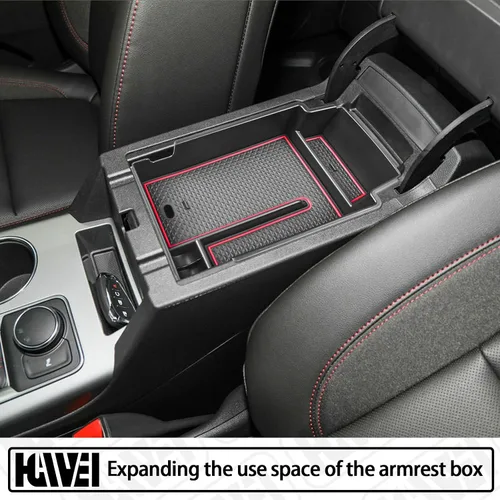 Vista 4 de HGWEI Organizador de consola central compatible con Chevy Blazer 2024 2023 2022 2021 2020 2019 Accesorios, bandeja insertable de caja