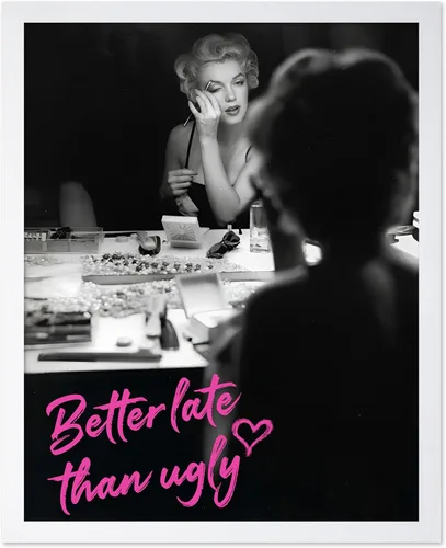Vista 40 de Poster Master Mejor Tarde Que Feo - Póster de Marilyn - Arte Moderno y Pop - Regalo Moderno para Hombres, Mujeres y Fashionista - Decoración