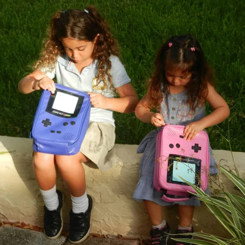 Vista 7 de ONTESY Lonchera de cuero impermeable con aislamiento térmico Bentobox para niños, contenedor de alimentos reutilizable para niños, adolescentes Azul