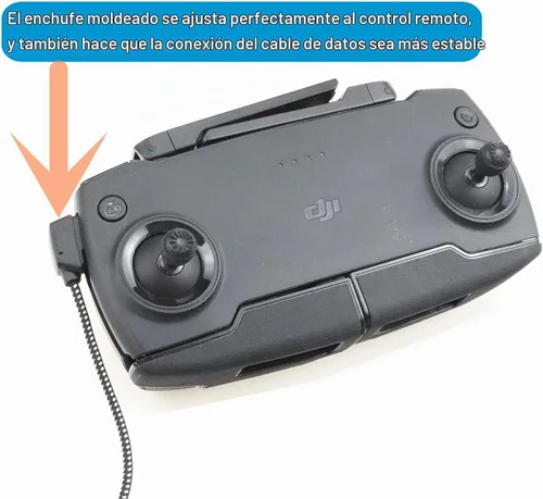 Vista 5 de Hanatora Cable de control remoto Micro-AB a USB C de 8.14 pulgadas para DJI Mavic Mini, Mini SE y Mavic 2 Pro/Zoom, Air, Pro Platinum; cable